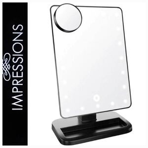 Impressions Touch XL Dimmable LED Makeup Mirror w/ Bluetooth Speaker